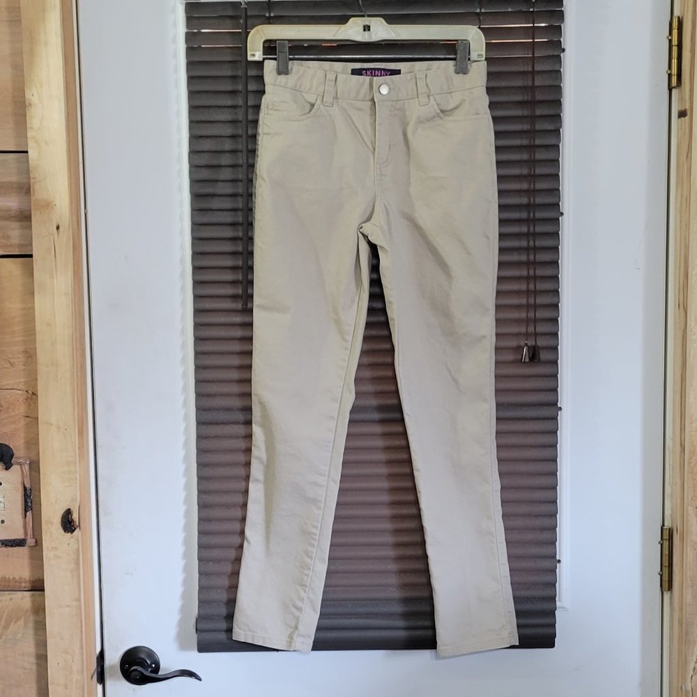 French Toast girls khaki adjustable pants  size 14